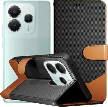 Pouzdro na mobilní telefon Flipové pouzdro Hello Case pro Xiaomi Redmi Note 14 5G černé