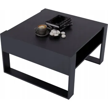 Konferenční stolek Kávový stolek Perfektciecie čtvercový 68 x 71,5 x 45 cm černý, vícebarevný