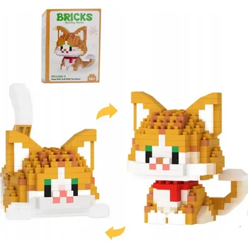 ostatní stavebnice Mini kostky Ginger Stavebnice 439 dílů Dárek kolekce pro koťata.