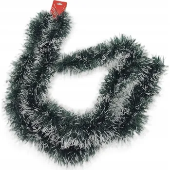 Vánoční dekorace Vánoční girlanda zelená s bílým sněhem – 200 × 10 cm
