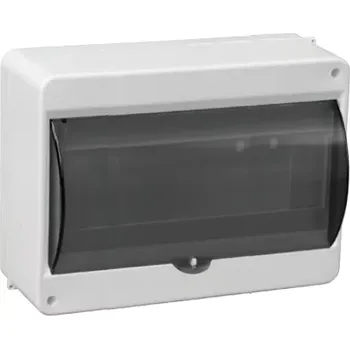 Jistič Kryt jističů SEZ S-12 D bílý s transparentními dvířky pro 12 modulů (SEZ S-12 D)
