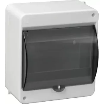 Jistič Kryt jističů SEZ S-6 D bílý s transparentními dvířky pro 6 modulů (SEZ S-6 D)