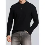 Sinsay - Bavlněné polo tričko - černá - 656EY-99X - 656EY-99X-2XL