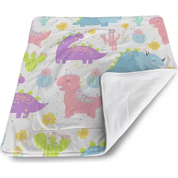 deka Sablio Deka pro miminko Dinosauři s kaktusy - 80x100 cm
