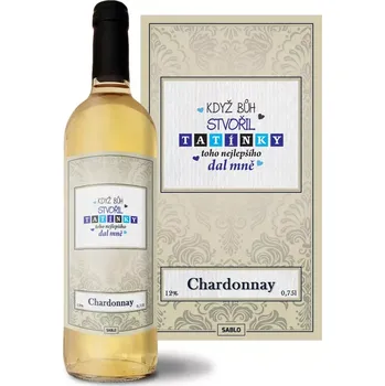 Víno Sablio Bílé víno Když Bůh stvořil tatínky: 0,75 l