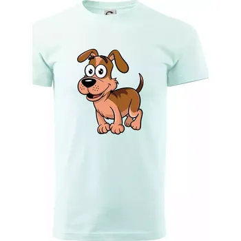 Pánské tričko Parové triko - Pes a kost - Klasické pánské triko vyšší gramáže - 4XL ( Frost )