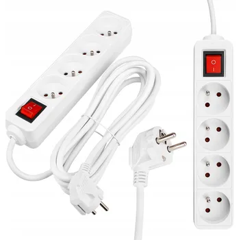 Napájecí kabel Prodlužovací Kabel přívod s lištou Masterled 3 m, 4 ks, bílý