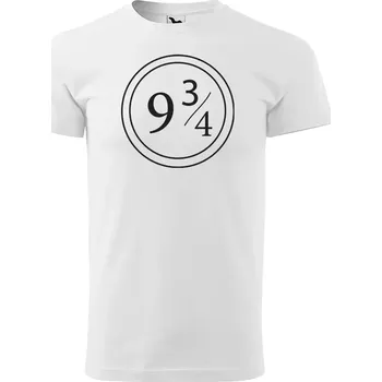 Sablio Tričko s potiskem Nástupiště 9 a 3/4 - bílé XL