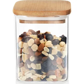 Dóza na potraviny SKLENĚNÁ DÓZA NA SÝPKÉ POTRAVINY S VÍKEM A TĚSNĚNÍM 850ML