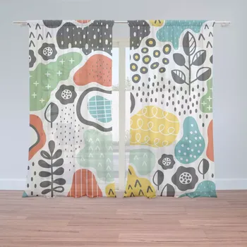 Záclona Sablio Záclony Dětské malování: 2ks 150x250cm