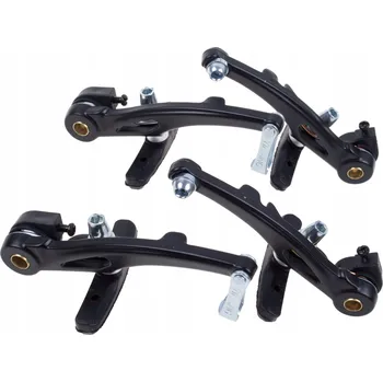 Brzda na kolo BRZDOVÉ ČELISTI V-BRAKE SADA HLINÍKOVÉ ČERNÉ