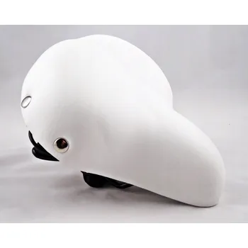 Sedlo na kolo SEDLO JET STYL RETRO BÍLÉ S NÝTY POHODLNÉ