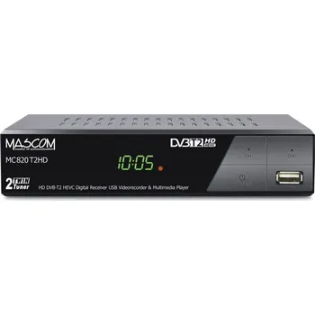 Set top box DVB-T2 tuner Mascom MC820T2HD