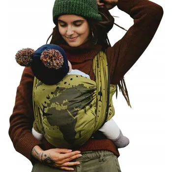 Šátek na nošení dítěte Šátek na nošení dětí tkaný Little Frog XL