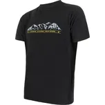 pánské triko kr.rukáv SENSOR MERINO ACTIVE PT MOUNTAINS pánské triko kr.rukáv černá - XL