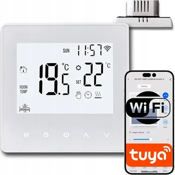 CHYTRÝ TERMOSTAT PRO KAMNA, BOJLER S WI-FI OVLÁDÁNÍM PŘES APLIKACI Tuya