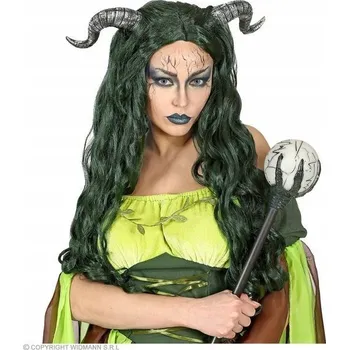 Karnevalová paruka Widmann paruka dlouhé vlasy černá