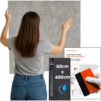 Tapeta Samolepicí Voděodolná Do Kuchyně Na Zeď Nábytek Světlý Cement 60 cm