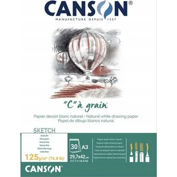 Blok na kreslení Canson C a'GRAIN A3 125g 30 listů