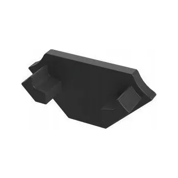 LED lišta Šedá záslepka profilu LED C Lumines bez otvoru