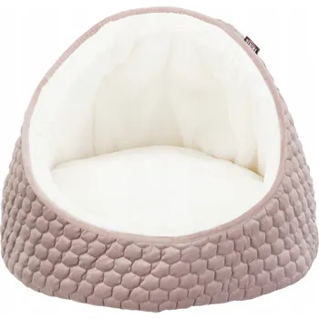 Pelíšek pro psa Trixie Uzavřený pelíšek Pelíšek, 45 × 33 cm, růžovo-krémový
