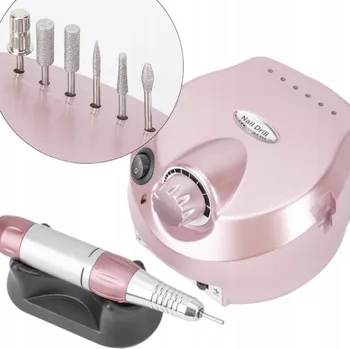 Bruska na nehty Profesionální Bruska na Nehty YM202 65W Silná Růžová Pedikúra Manikúra