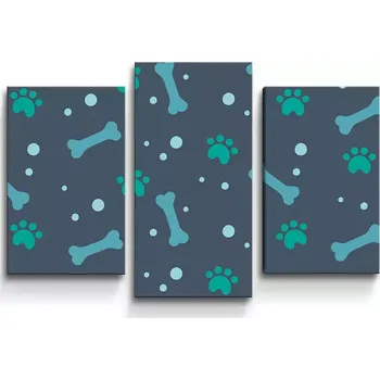 Obraz Sablio Obraz - 3-dílný Kostičky - 75x50 cm