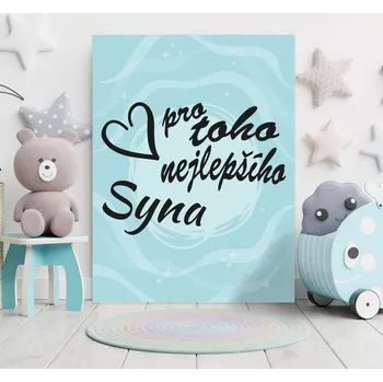 Plechová cedule Sablio Dárková cedulka Pro toho nejlepšího syna: 30x40 cm