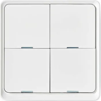 Centrální jednotka pro chytrou domácnost NEDIS chytrý nástěnný vypínač/ Zigbee 3.0/ nástěnný držák/ čtyři tlačítka/ bílý