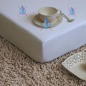 Prostěradlo Domácí pohoda | Jersey nepropustné a prodyšné prostěradlo s polyuretanem 100x200 - bílé