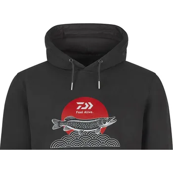 Pánská mikina Mikina s kapucí DAIWA D-VEC Japan Pike - Vel. XL