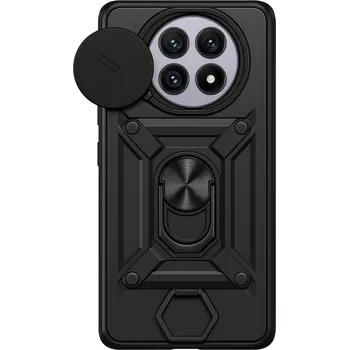 Pouzdro na mobilní telefon Ultra odolný zadní kryt Armor Lens pro Xiaomi Redmi 14C černý