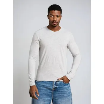 Pánské tričko Sinsay - Bavlněné tričko Basic - šedá - 652EY-9MM - 652EY-9MM-3XL