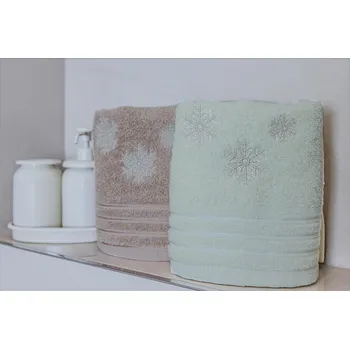 Ručník Polášek Holešov Set Laura 2x ručník vánoční vločka č.1 100% bavlna Set Laura 2x ručník