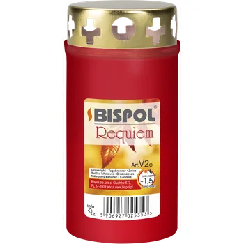 Svíčka BISPOL Hřbitovní svíčka V2 - Červené