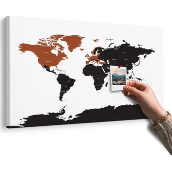 Obraz Dovido Obraz na korku moderní mapa s kontrastem