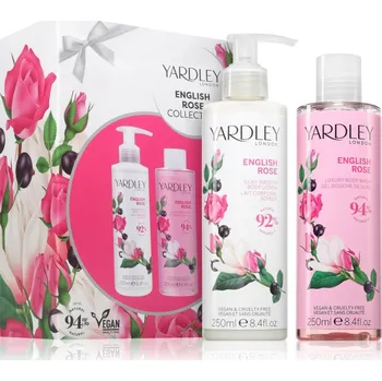 Kosmetická sada Yardley English Rose Yardley English Rose sprchový gel 250 ml + Yardley English Rose zjemňující tělové mléko 250 ml kosmetická sada