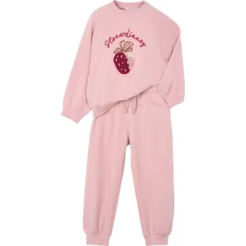 Kojenecký overall MAYORAL dívčí tepláková souprava jahoda růžová vel. 116 cm