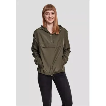 Dámská casual bunda Dámská bunda Urban Classics Ladies Basic Pull Over Jacket velikost L dark olive
