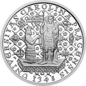 Stříbrná medaile Novoražba karlovského pětidukátu proof