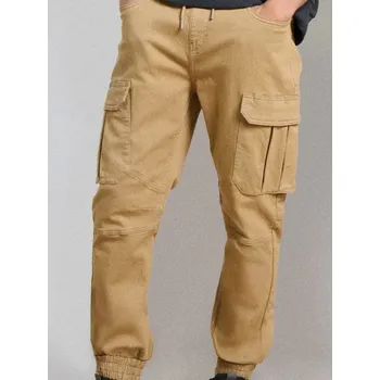 Pánské džíny Sinsay - Džíny cargo jogger - jantarová - 452FB-18X - 452FB-18X-32