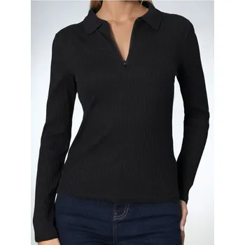 Dámská halenka Sinsay - Halenka s dlouhými rukávy - černá - 310FK-99X - 310FK-99X-XL