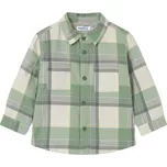 MAYORAL chlapecká košile na triko DR Overshirt kostka zelená vel. 86 cm