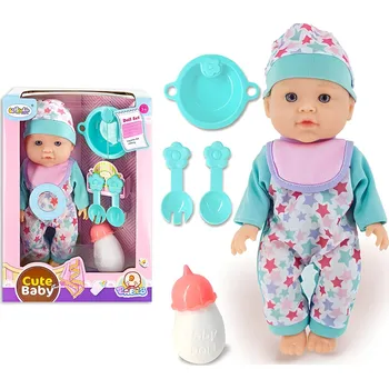 Panenka PANENKA MIMINKO SE ZVUKEM 30 CM POTŘEBY PRO PITO A ČŮRÁ