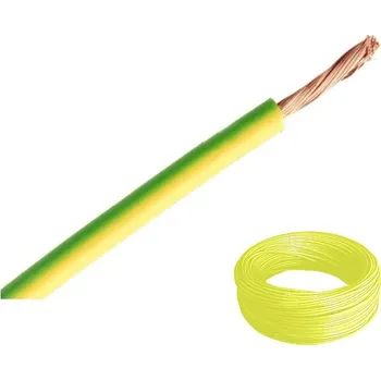 elektrický kabel Vodič H07V-K 6 žlutozelená (CYA 6) balení 100 m