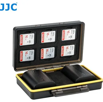 Ochrana fotoaparátu a videokamery JJC BC-3LPE6 Plastový box na baterie Canon LP-E6/E6N x 2 + SD 6 x + čtečku