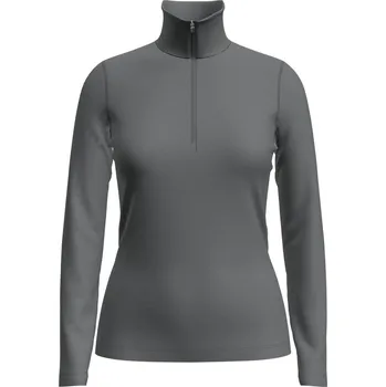 tričko s dlouhým rukávem Merino dámské ICEBREAKER W 200 Oasis LS Half Zip GRITSTONE HTHR-013 - XL