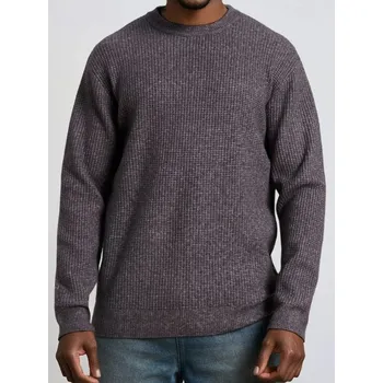 Pánská móda Sinsay - Žebrovaný pletený svetr - fialová - 789FZ-45X - 789FZ-45X-2XL
