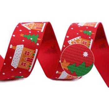 Stuha Galanterie Vánoční rypsová stuha 25 mm x 3 m červená