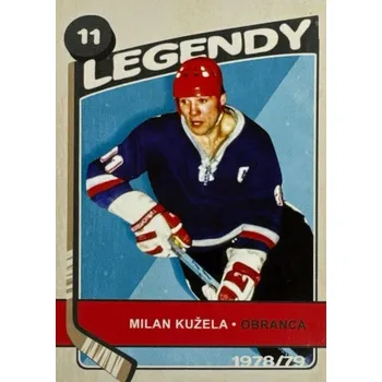 Karetní hra insert karta MILAN KUŽELA 19-20 SZ Pocta Legendám Ser.2 Retro číslo RO2